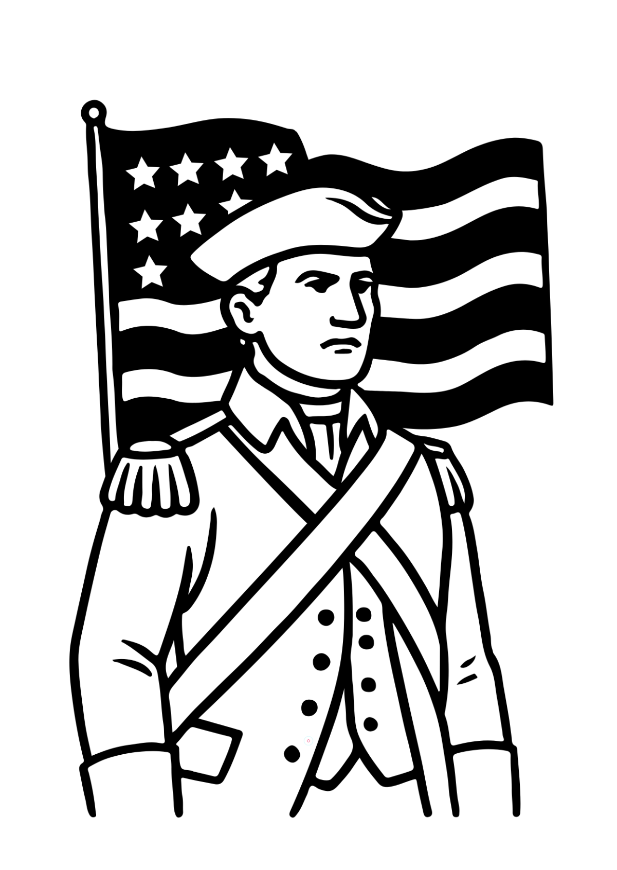 Free Historical Patriots' Day Drawing Template to Edit Online