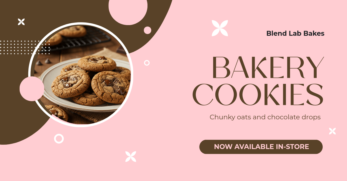 Free Bakery Cookies Facebook Ad Template to Edit Online