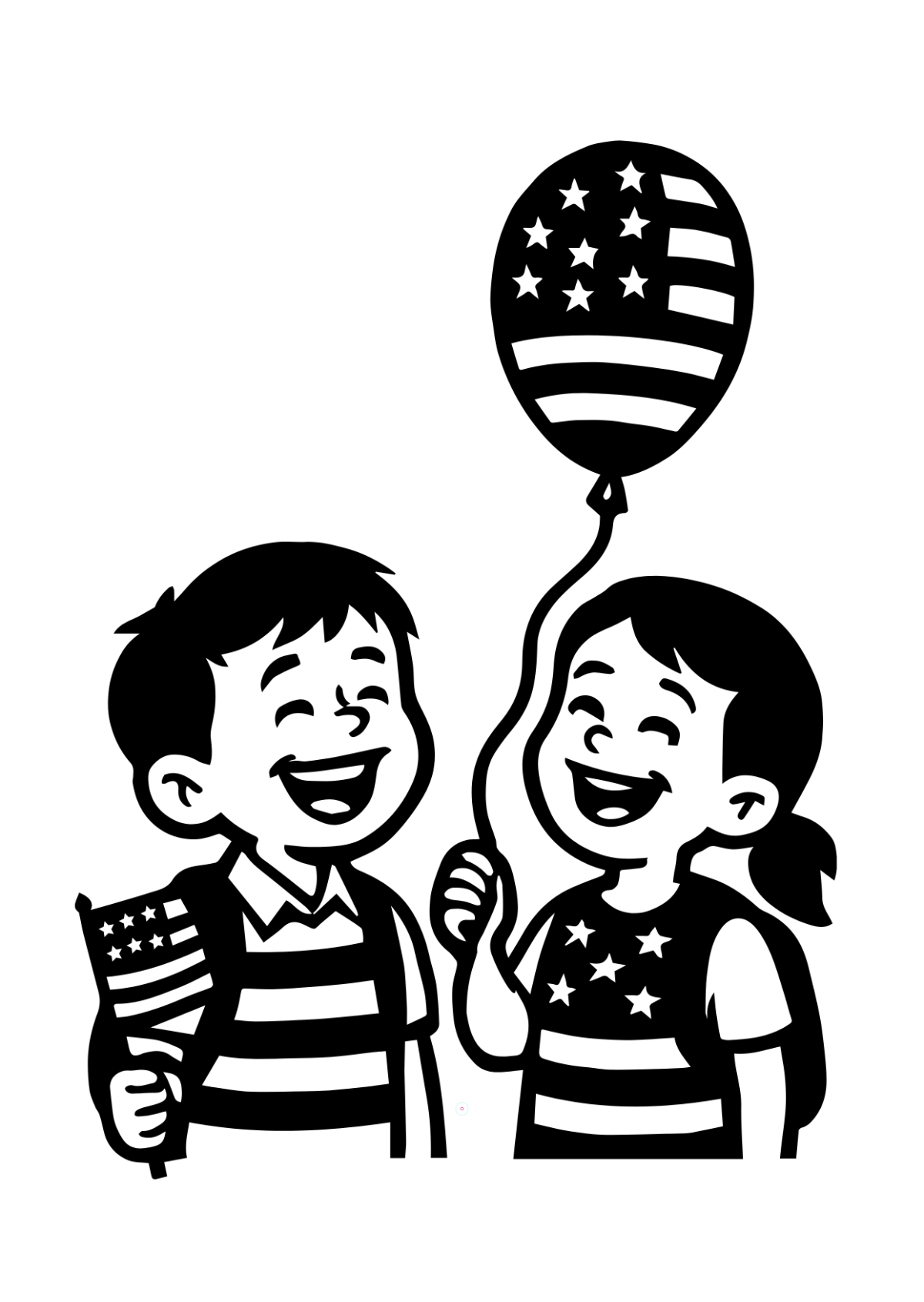 Free Kindergarten Patriots' Day Drawing Template to Edit Online