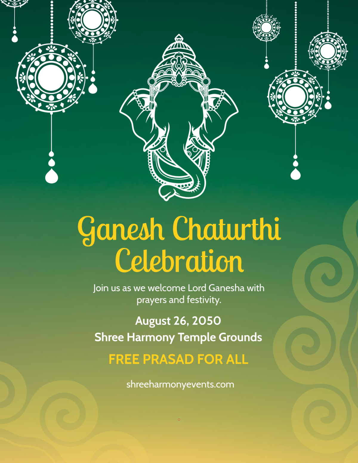 Ganesh Chaturthi Quote Flyer Template to Download
