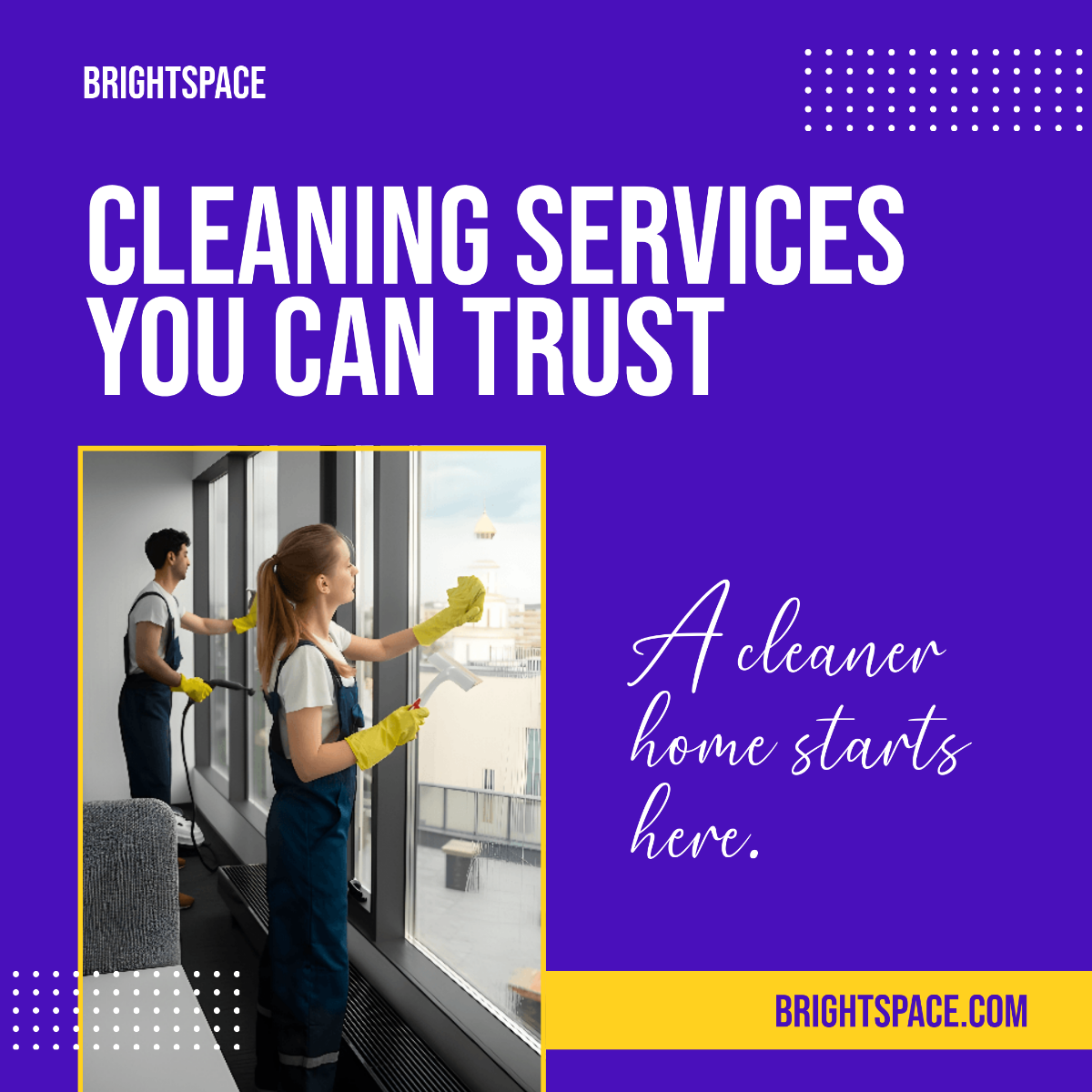 Free Cleaning Services Instagram Ad Template to Edit Online