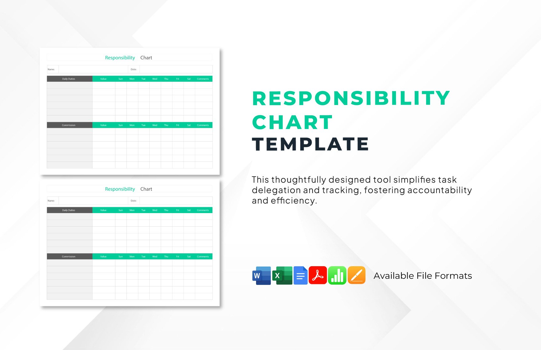 Responsibility Chart Template