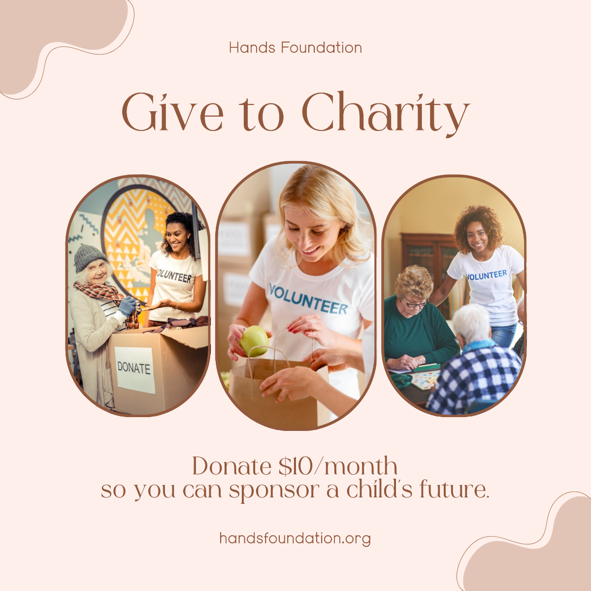 Free Aesthetic Charity Instagram Ad Template to Edit Online