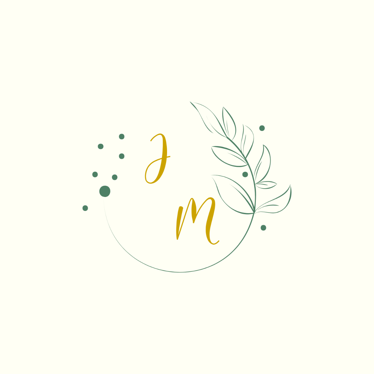 Free Boho Monogram Template to Edit Online