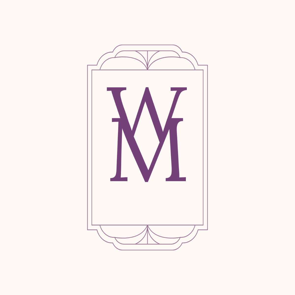 Free Rectangular Monogram Template to Edit Online