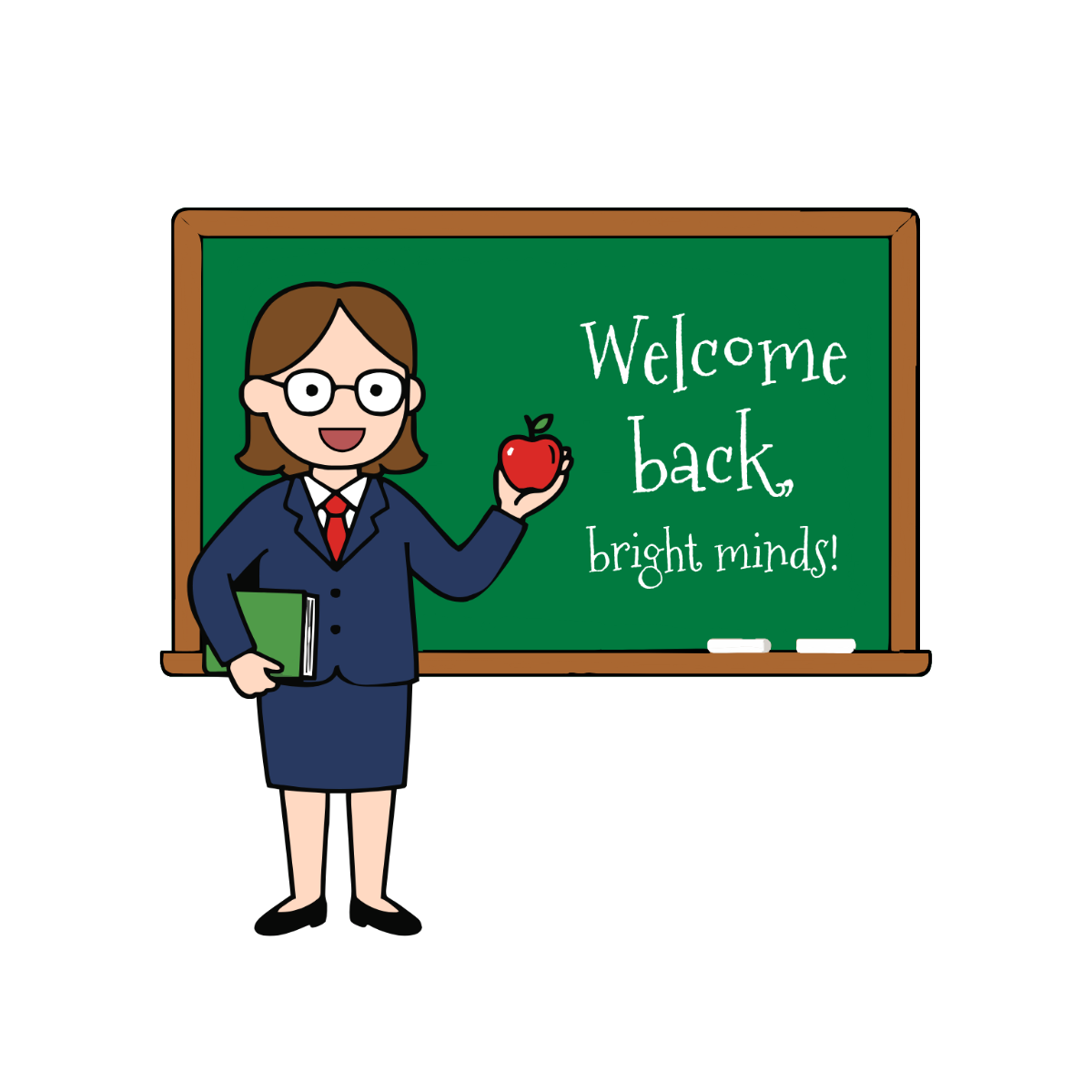 Free Teacher Welcome Back to School Clipart Template to Edit Online