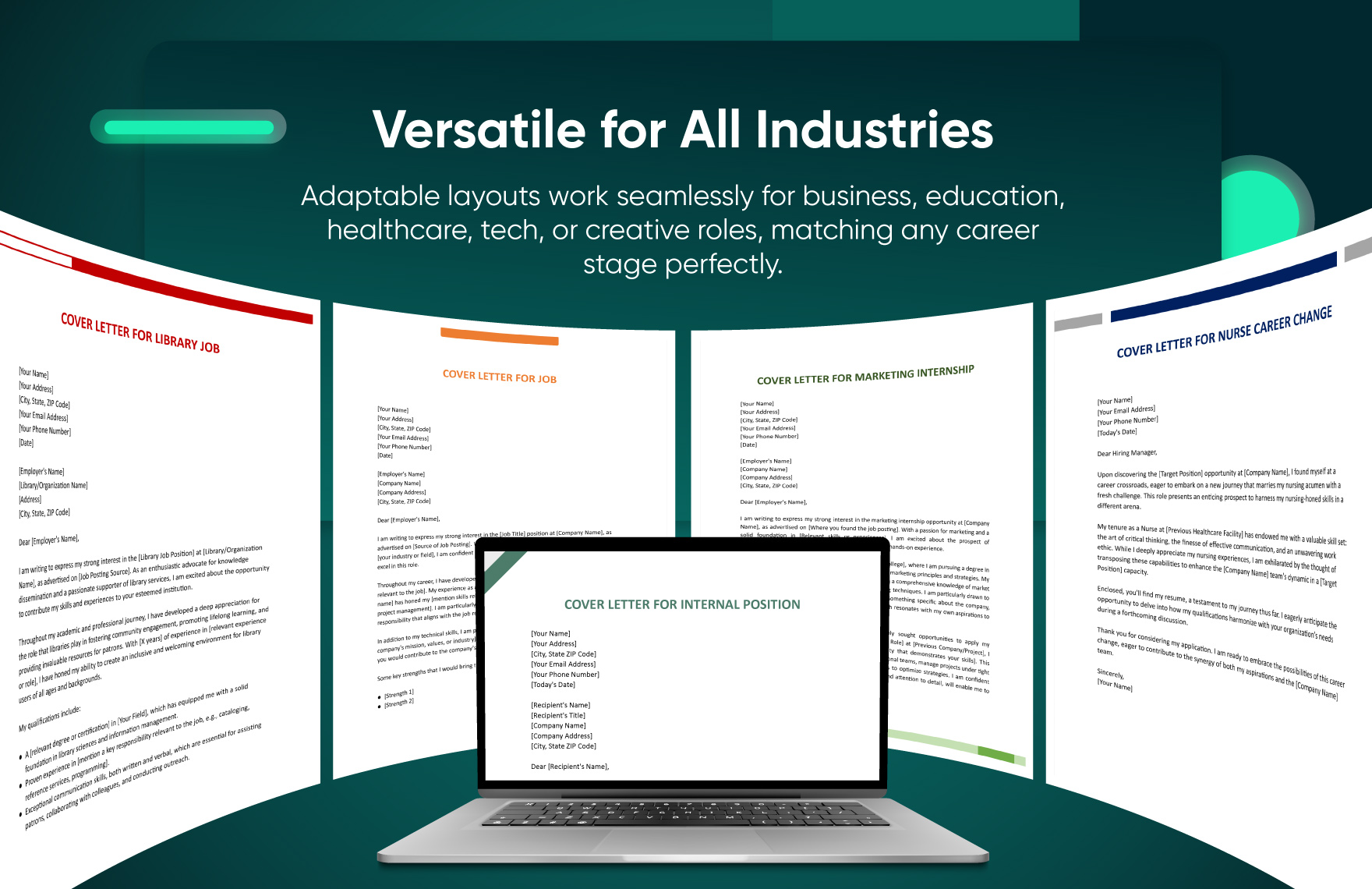 50+ Ultimate Cover Letter Template Bundle