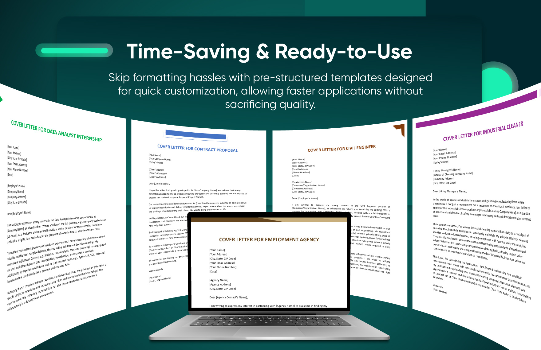 50+ Ultimate Cover Letter Template Bundle