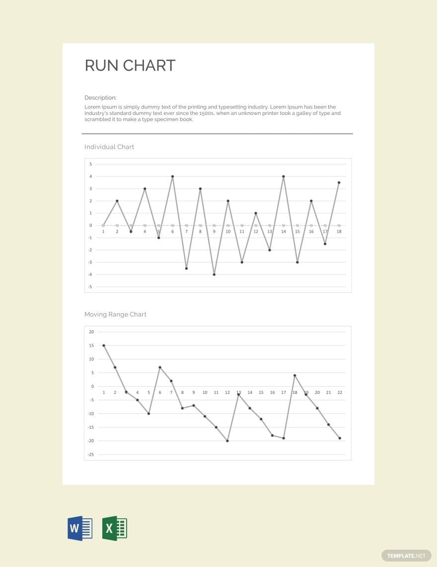 Printable Chart Template in Excel