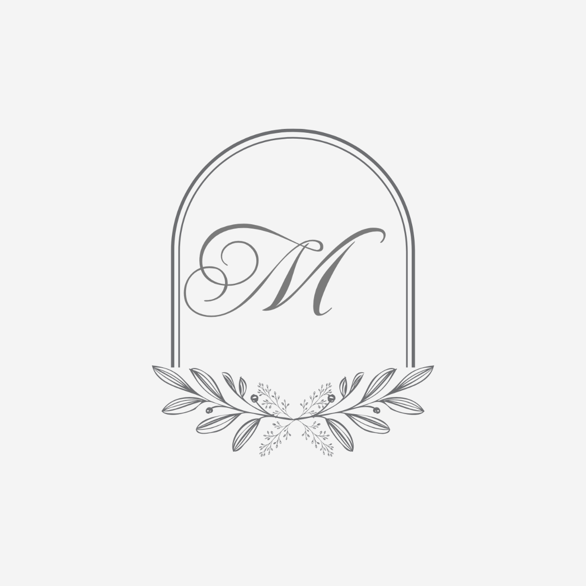 Free Silver Monogram Template to Edit Online