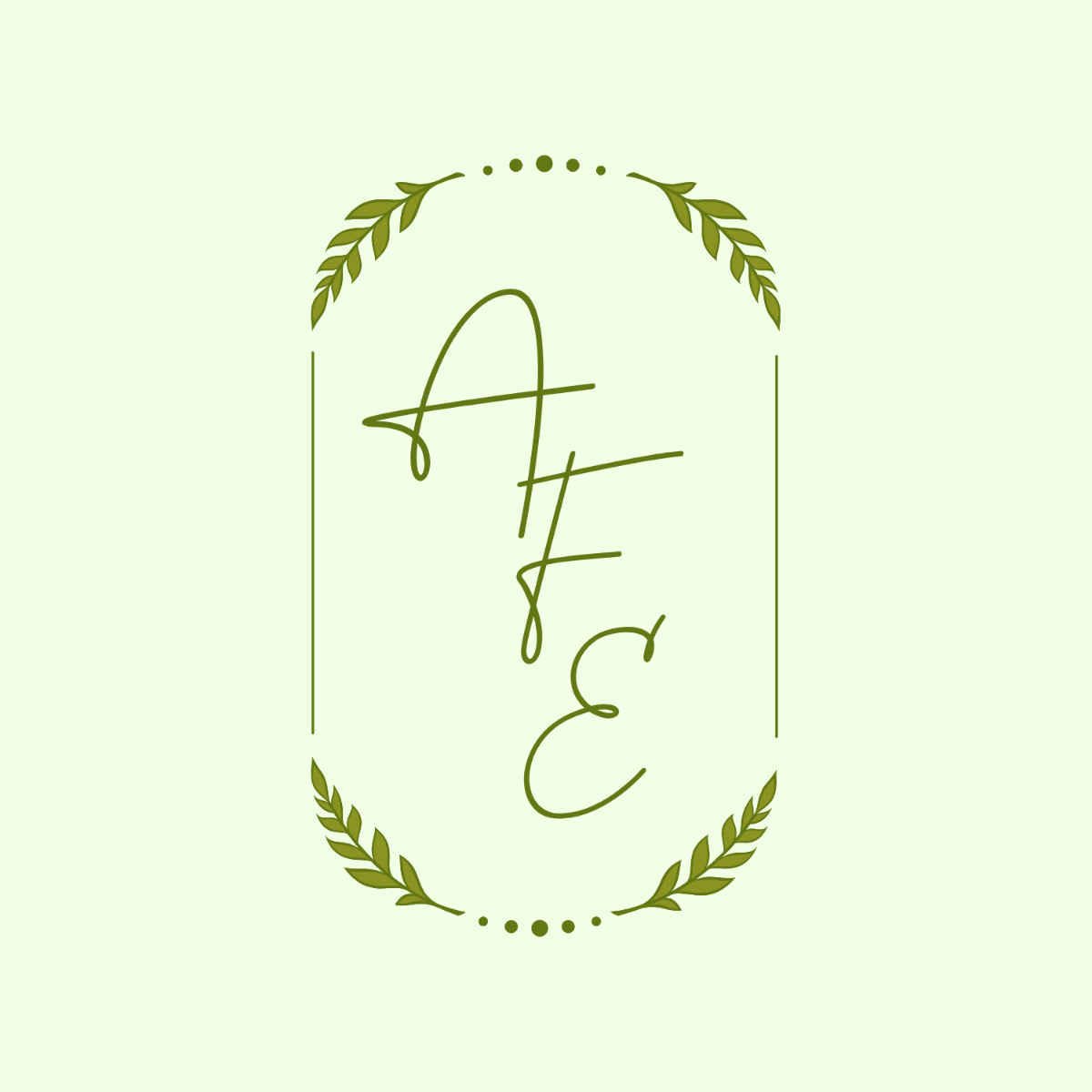Free Oval Monogram Template to Edit Online