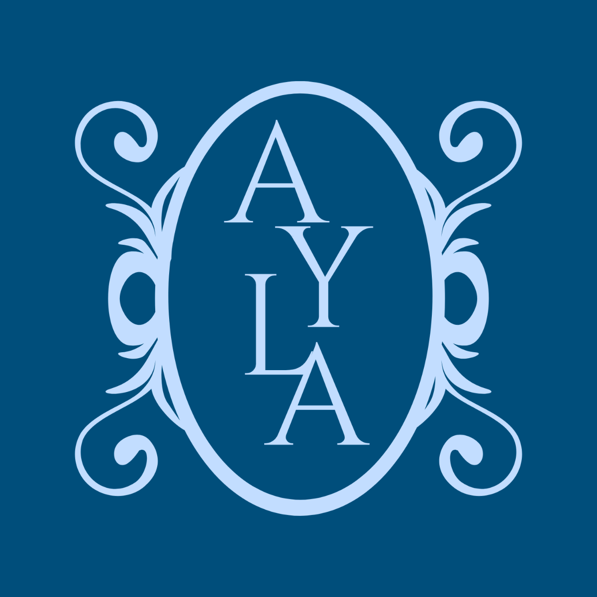 Free Oval Monogram Template to Edit Online