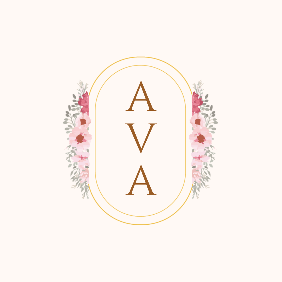 Free Watercolor Monogram Template to Edit Online