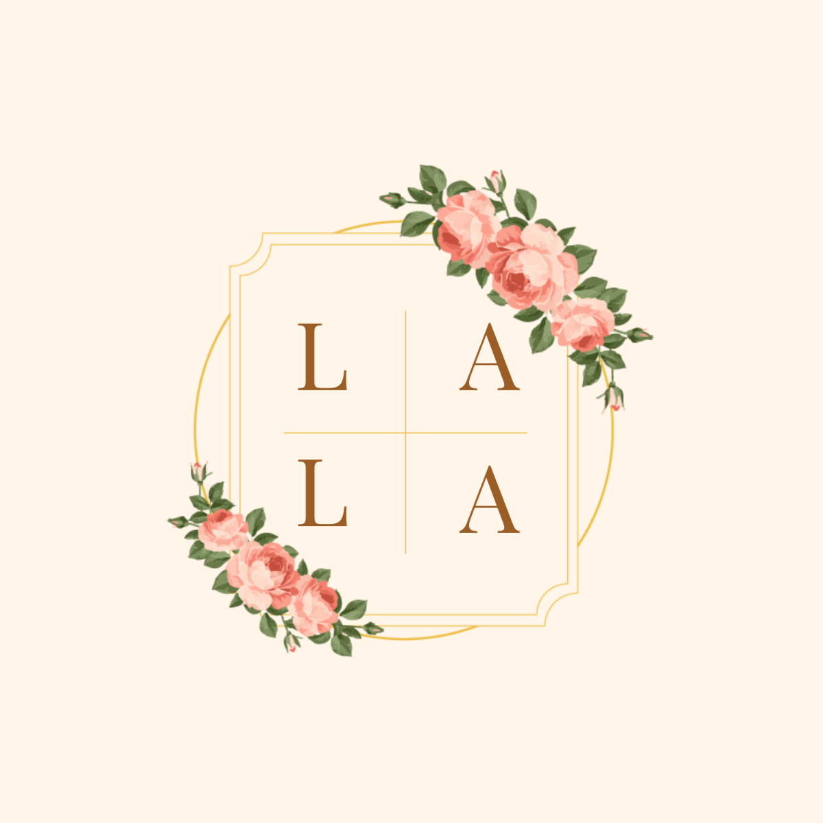 Free Watercolor Monogram Template to Edit Online