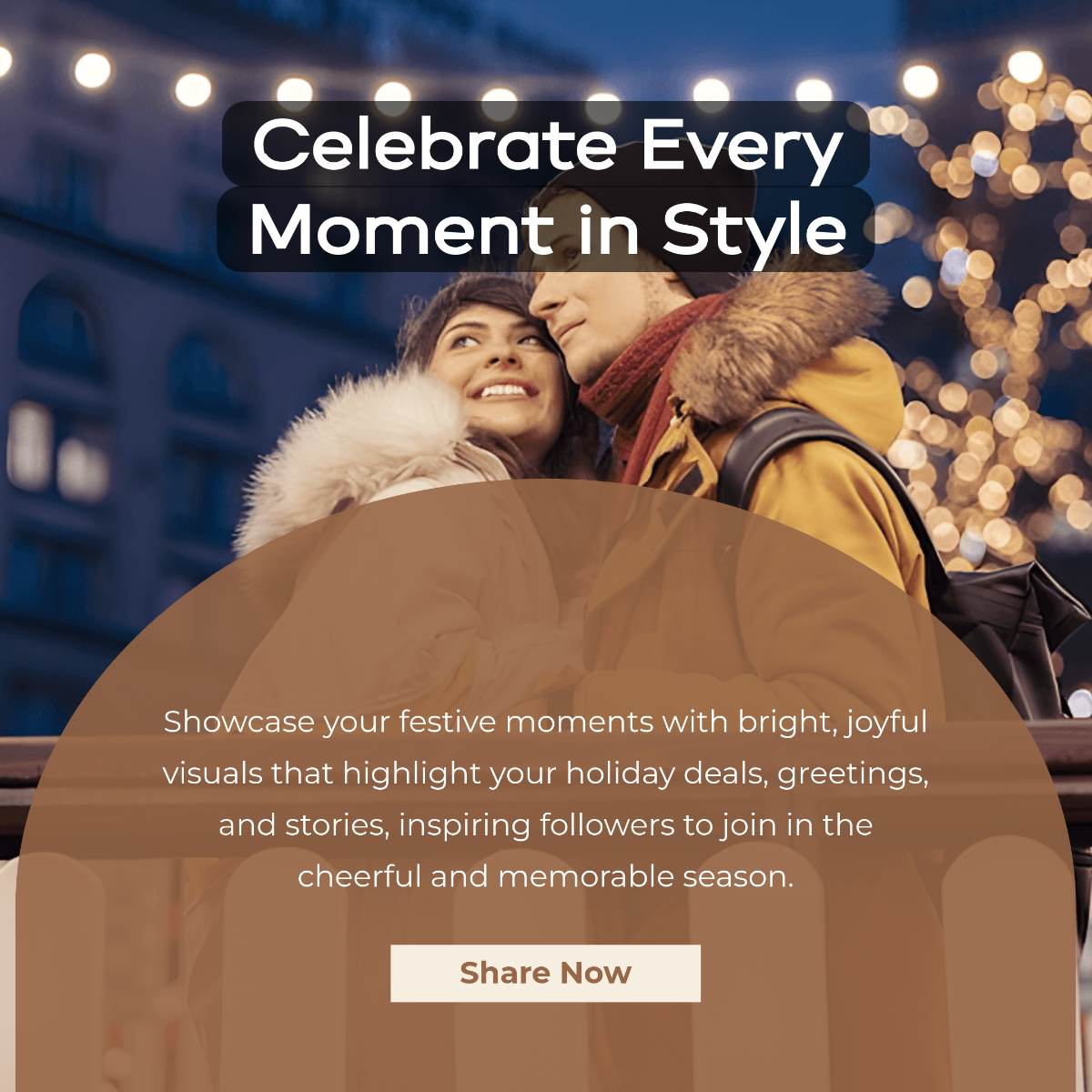 Free Holiday Instagram Post Template to Edit Online
