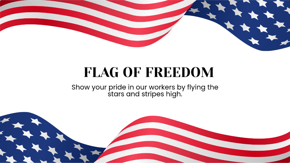 American Flag Labor Day