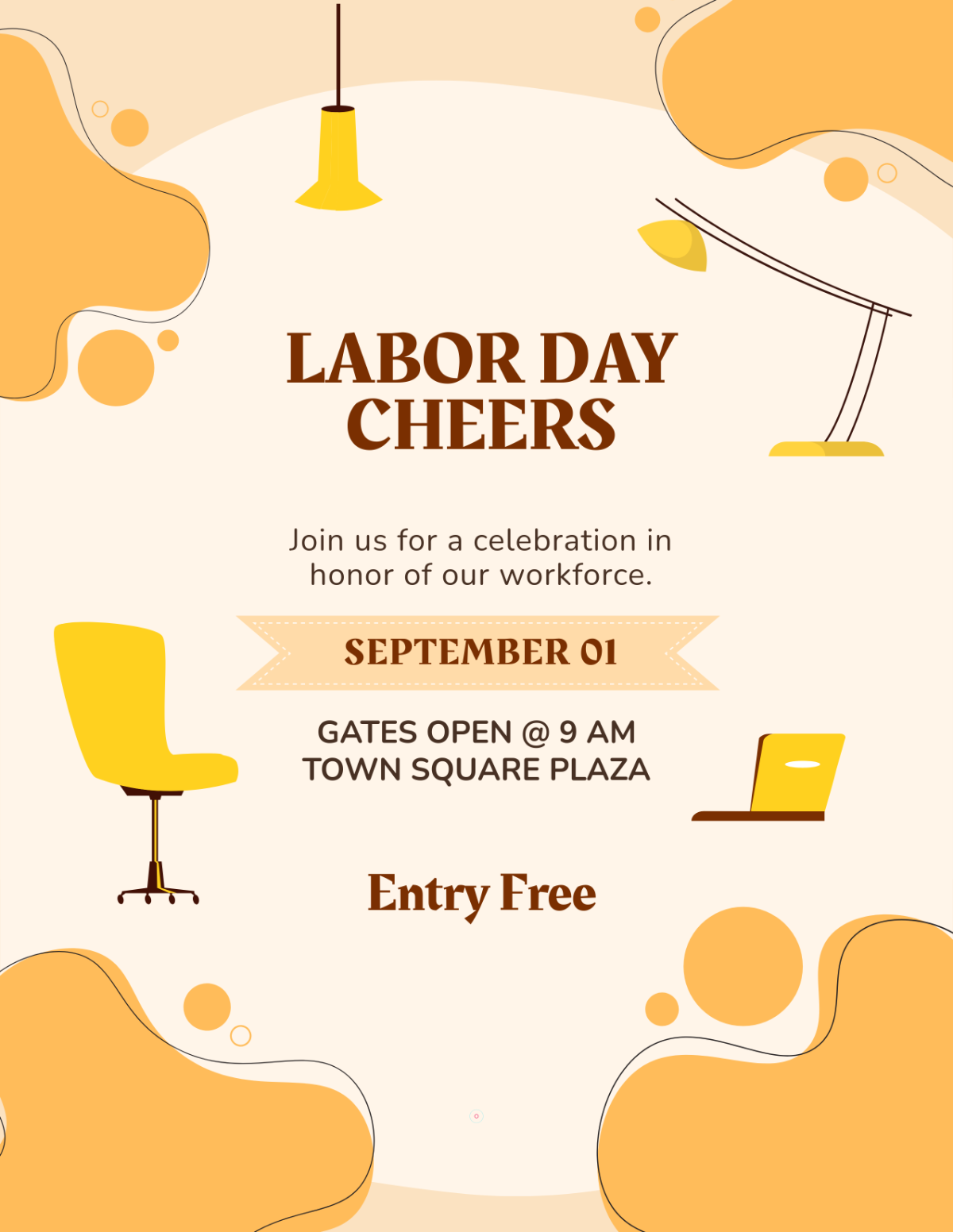 Free Labor Day Flyer Template to Edit Online