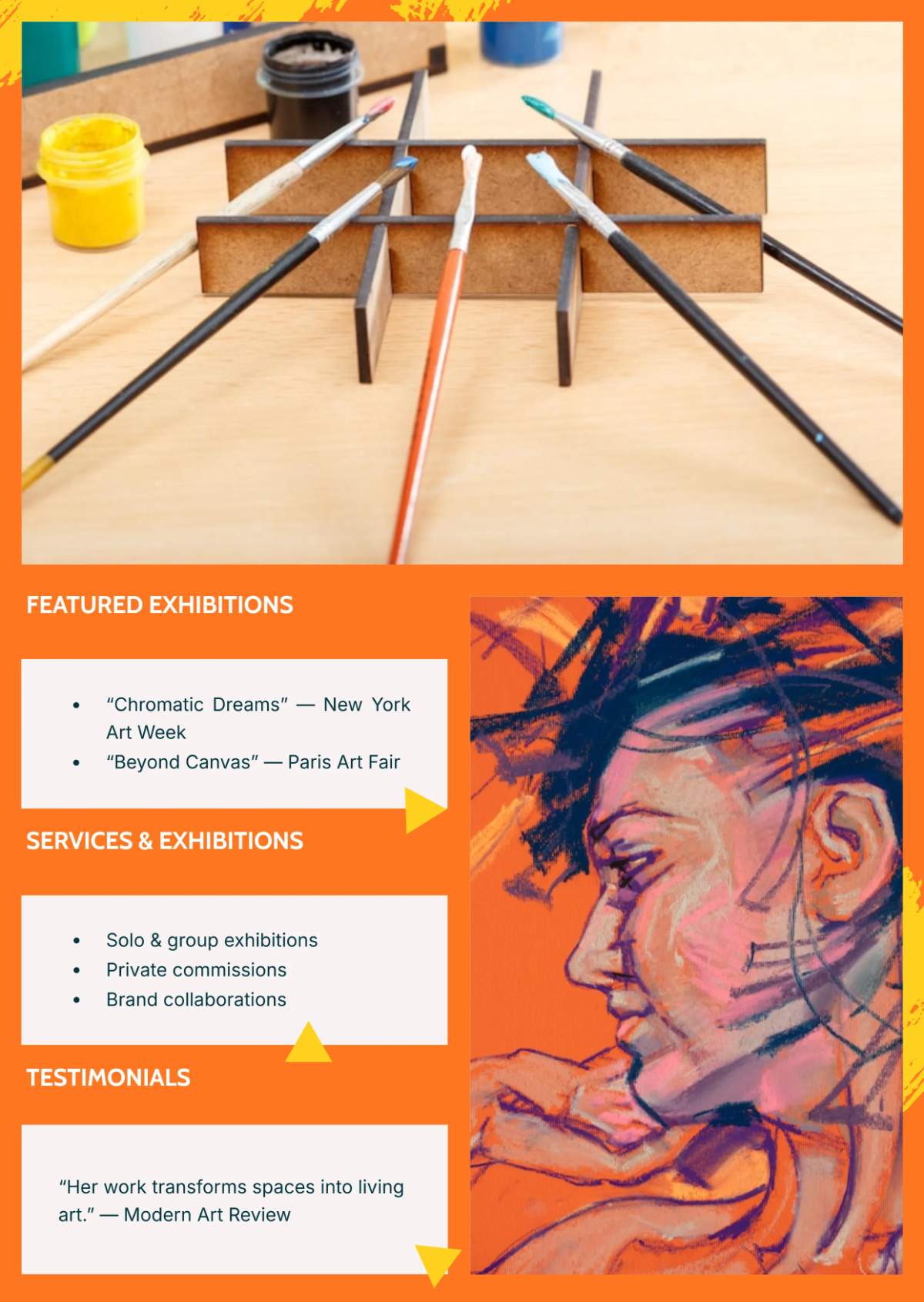 Free Professional Artist Press Kit Template to Edit Online