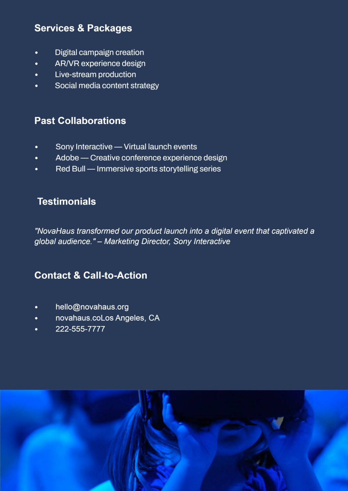 Free Electronic Press Kit (EPK) Template to Edit Online