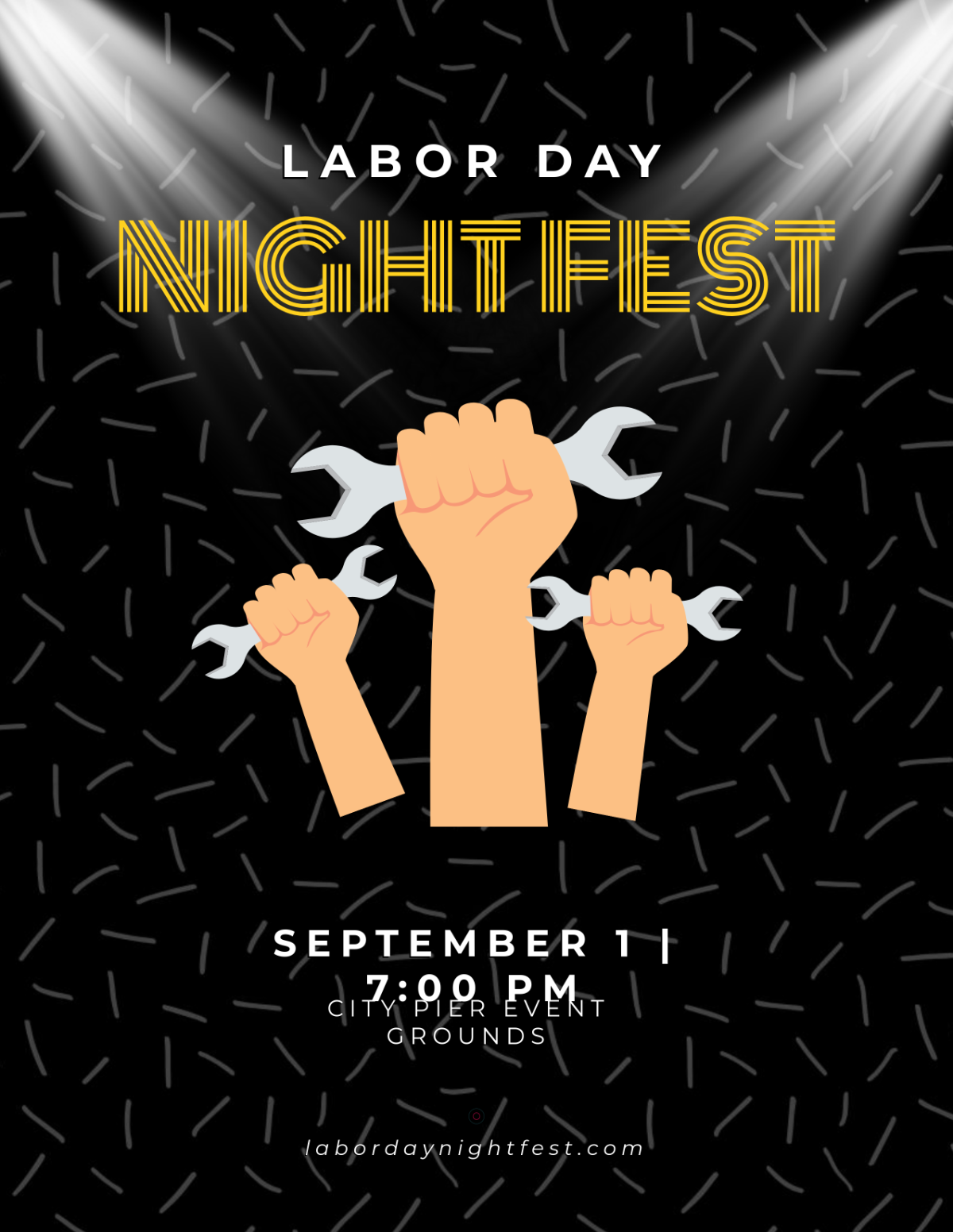 Free Labor Day Night Flyer Template to Edit Online