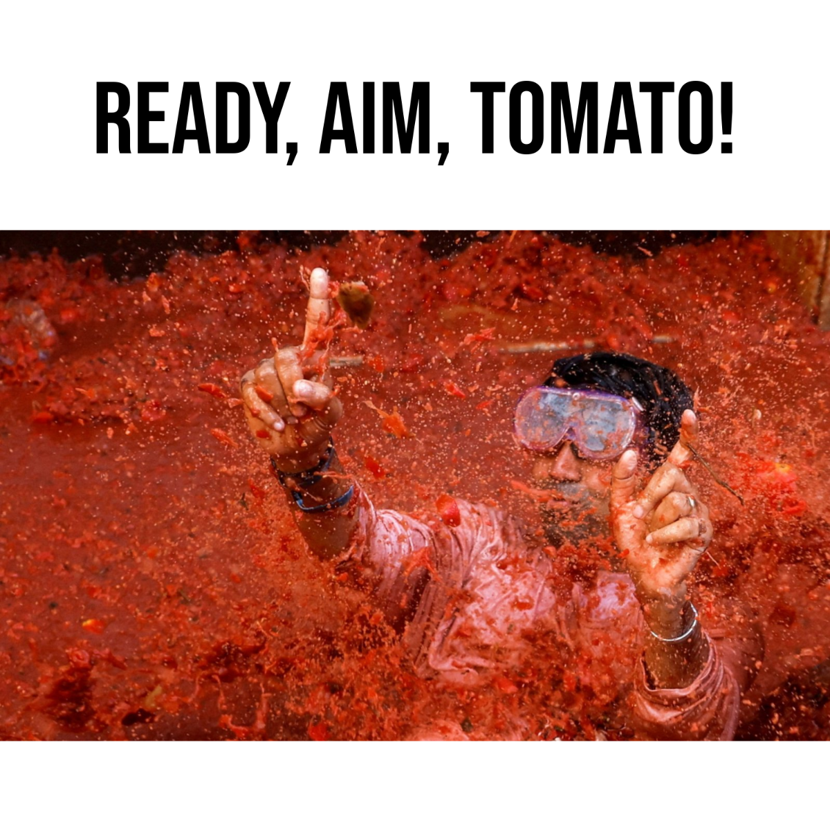 La Tomatina Man Meme Template to Download