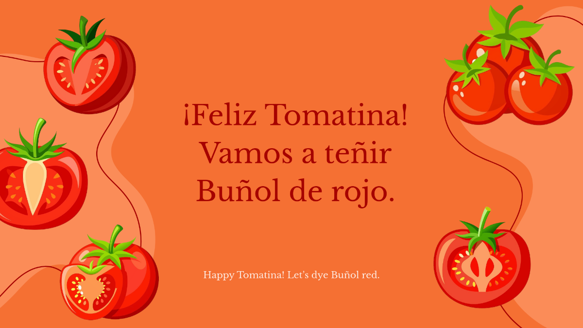 Free Spanish La Tomatina Background Template to Edit Online
