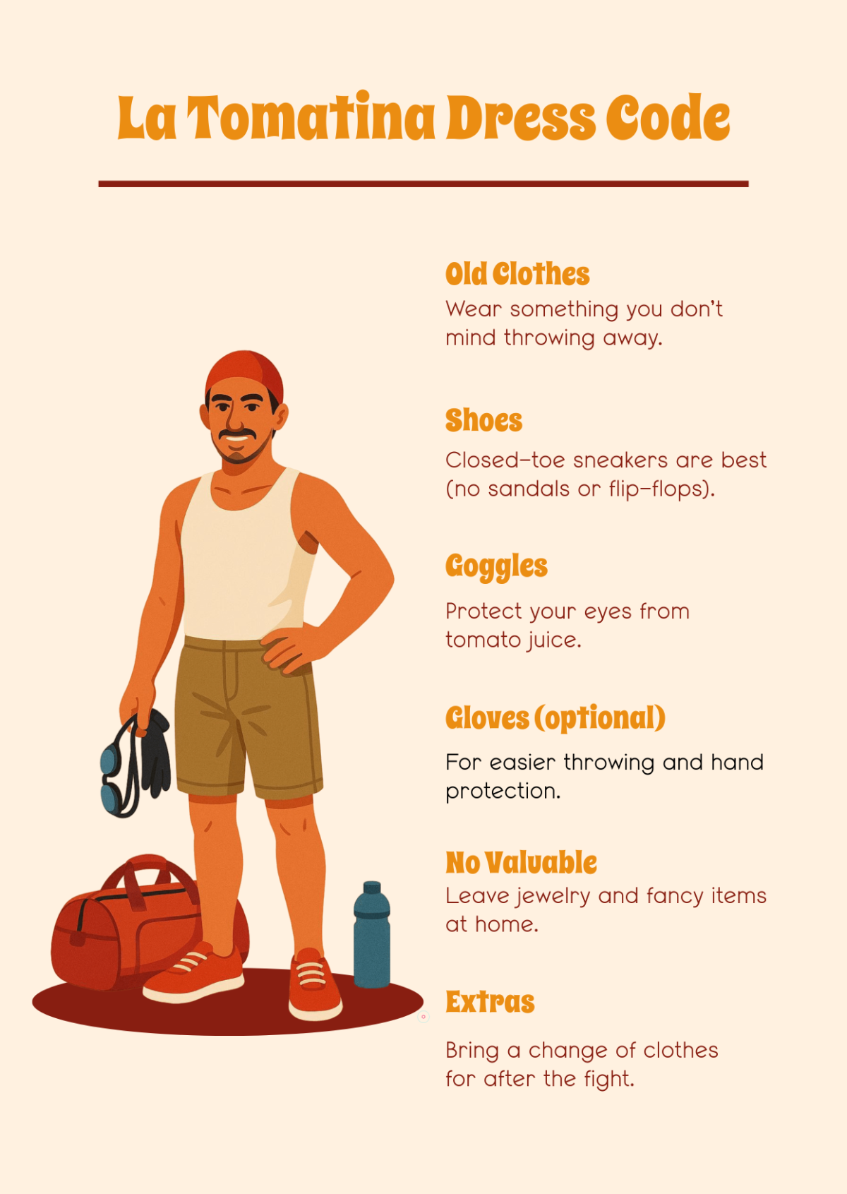 Free La Tomatina Dress Code Template to Edit Online