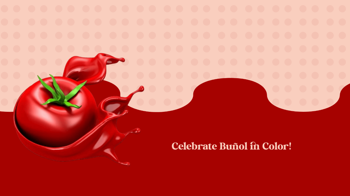 Free La Tomatina Decoration Template to Edit Online