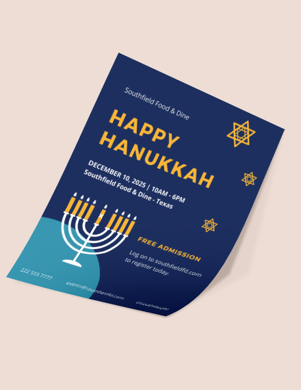 Free Hanukkah Flyer Template - Word | Template.net