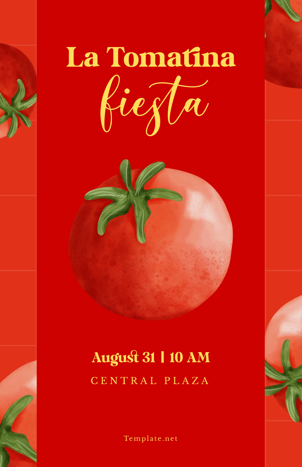 Free Modern La Tomatina Festival Template to Edit Online