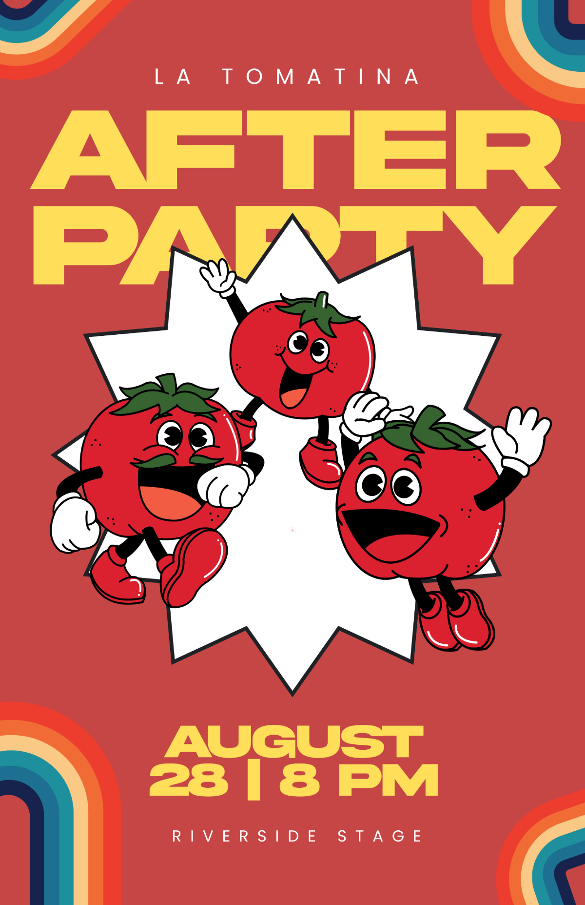 Free La Tomatina Event Template to Edit Online
