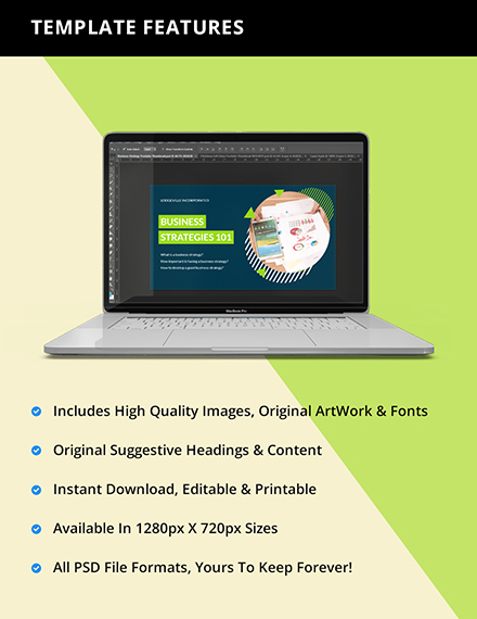 Free Business Strategy Youtube Thumbnail Template to Edit Online