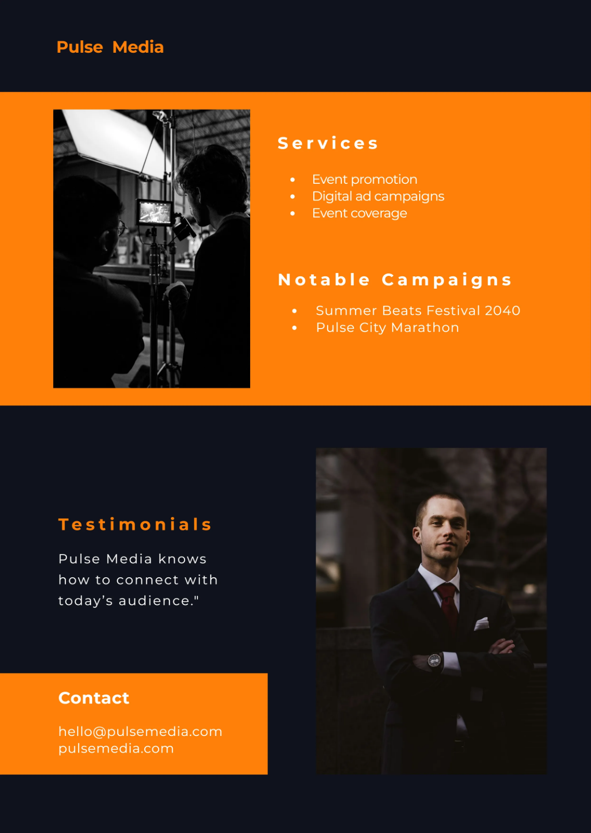 Free Vibrant Press Kit Template to Edit Online