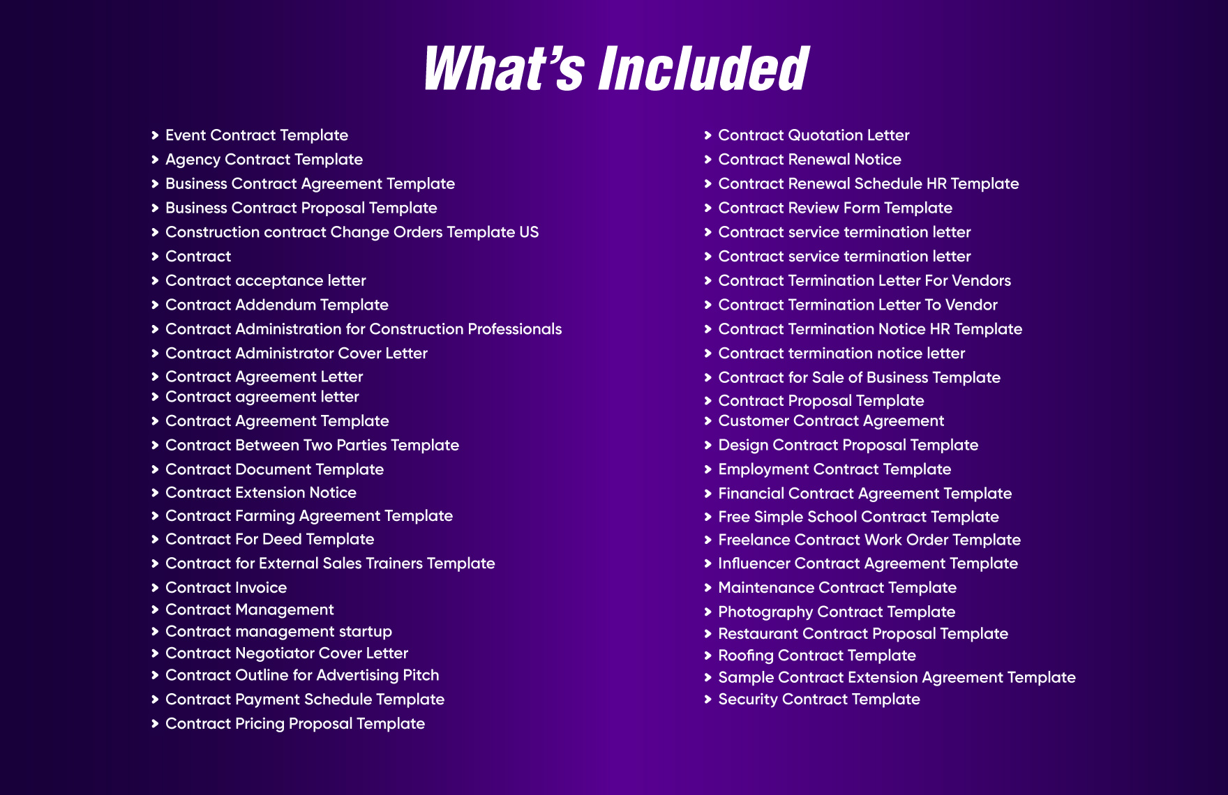 50+ Ready-to-Use Contract Template Bundle