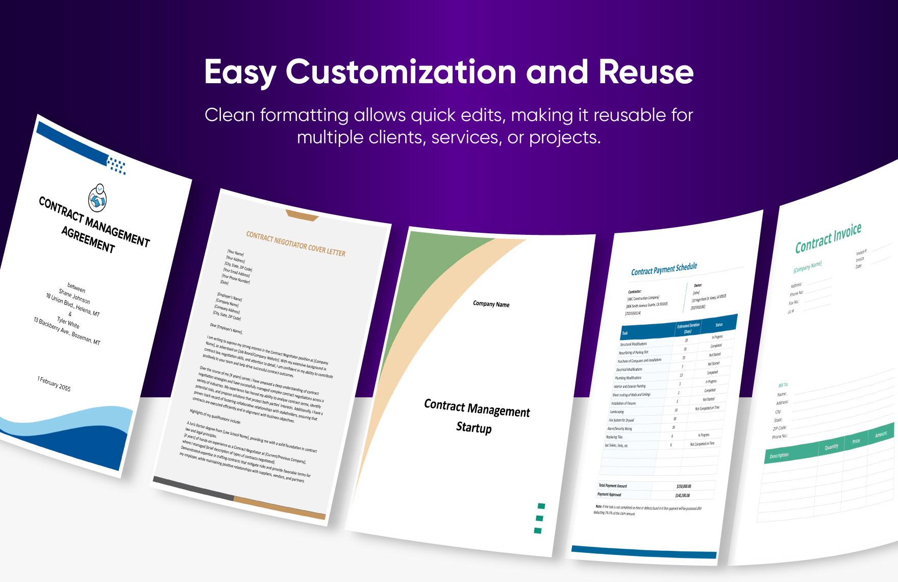50+ Ready-to-Use Contract Template Bundle