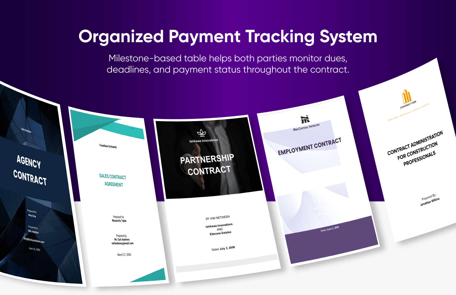 50+ Ready-to-Use Contract Template Bundle