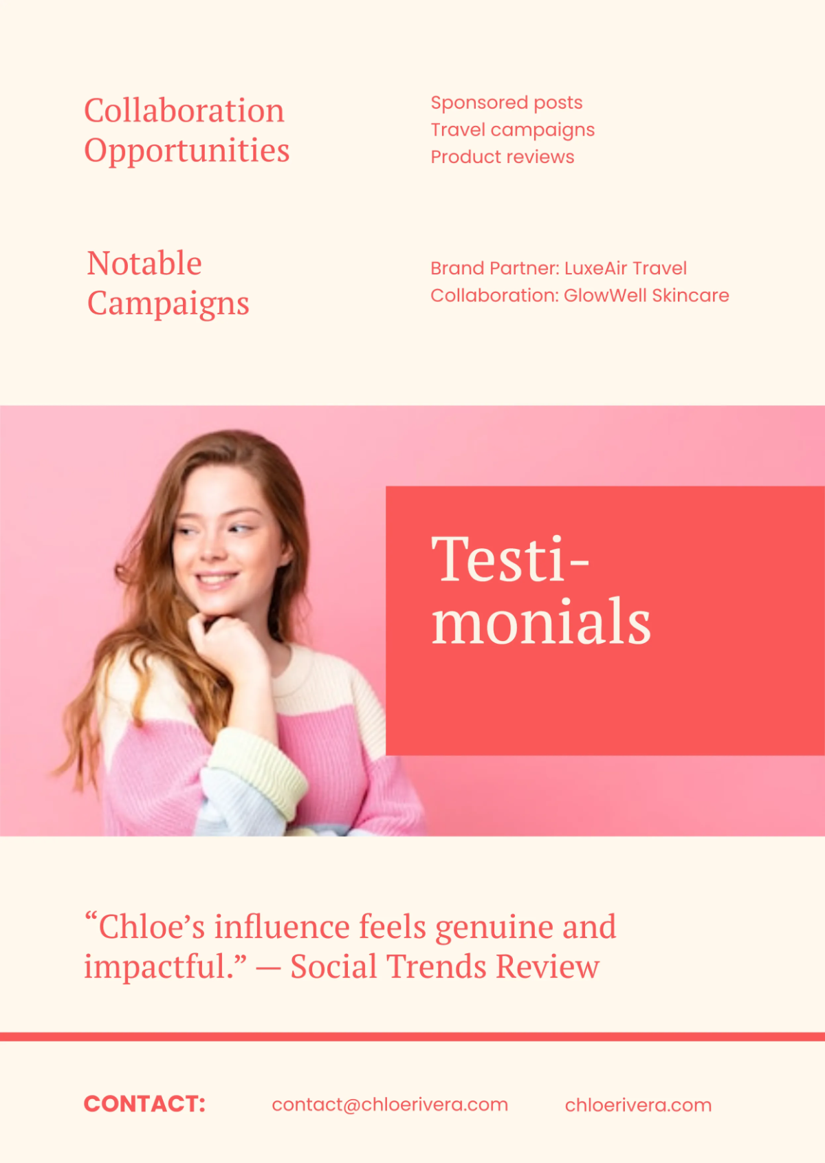 Free Influencer Press Kit (EPK) Template to Edit Online Free Influencer Press Kit (EPK) Template to Edit Online