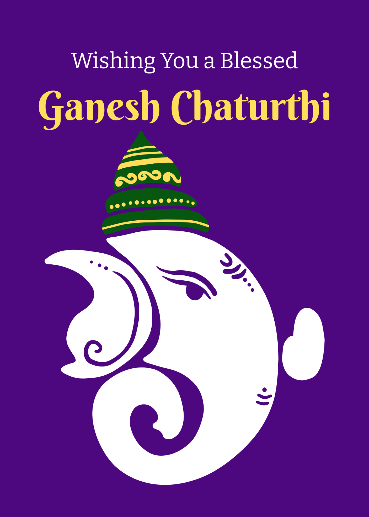 Minimalist Ganesh Chaturthi Wishes
