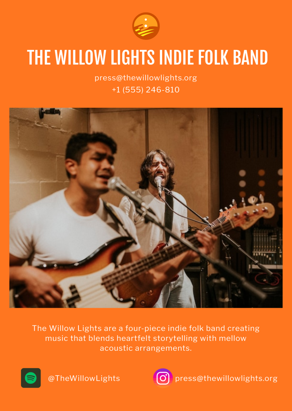 Free Simple Indie Press Kit (EPK) Template to Edit Online