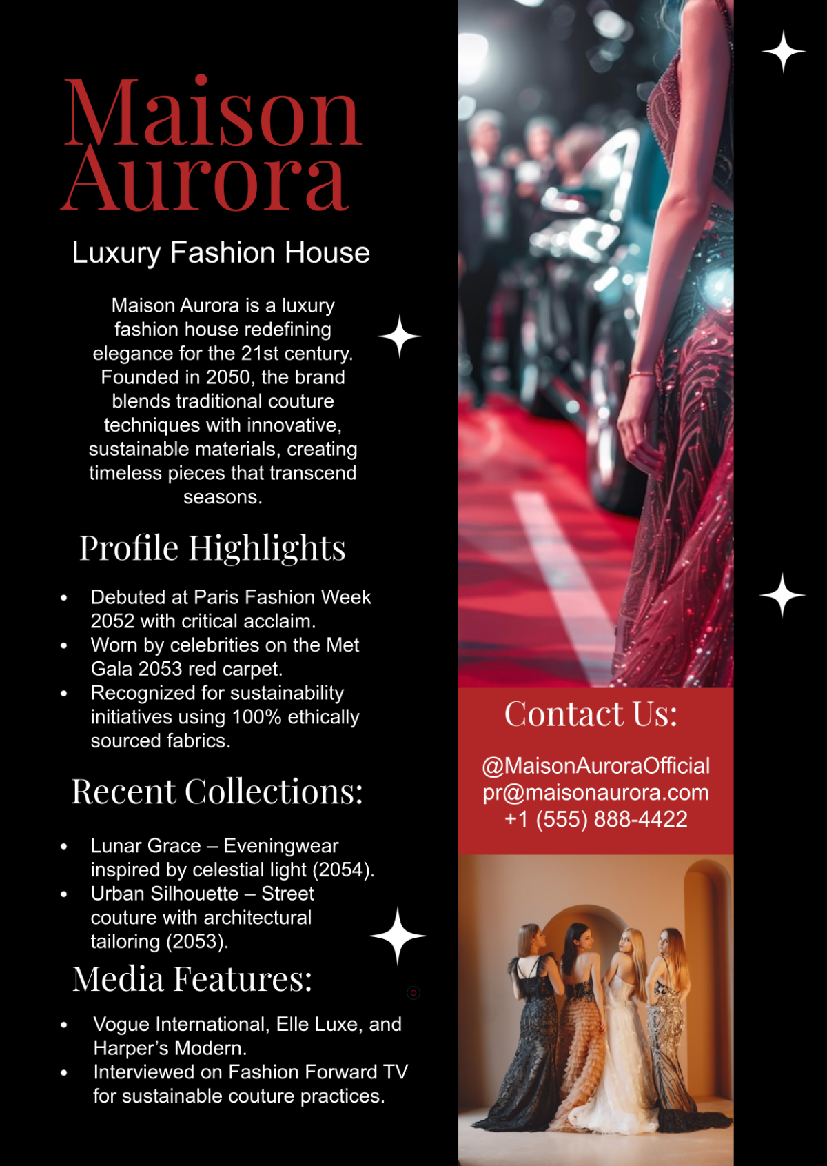 Free Fashion Press Kit Template to Edit Online
