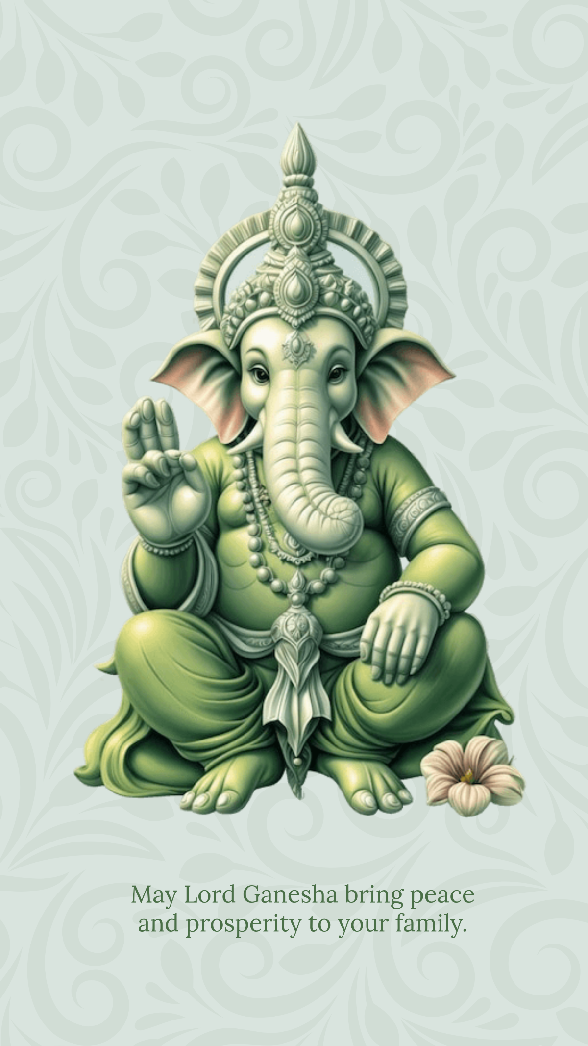 Free Beautiful Ganesh Chaturthi Wallpaper Template to Edit Online