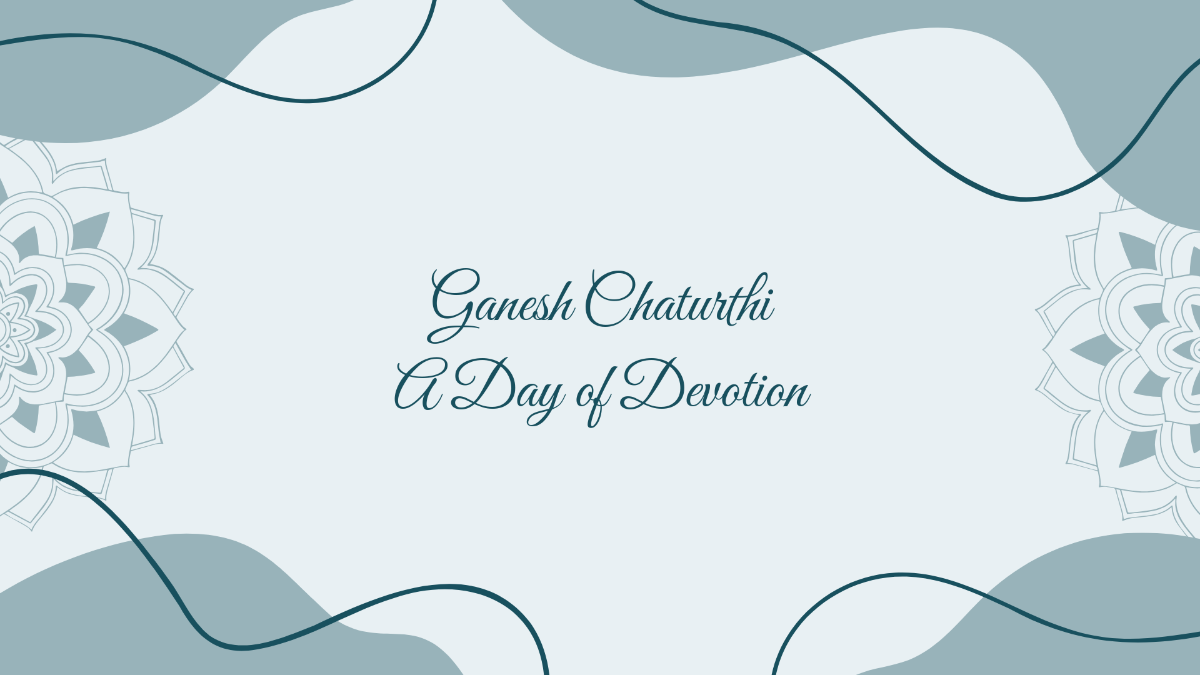 Aesthetic Ganesh Chaturthi Calligraphy