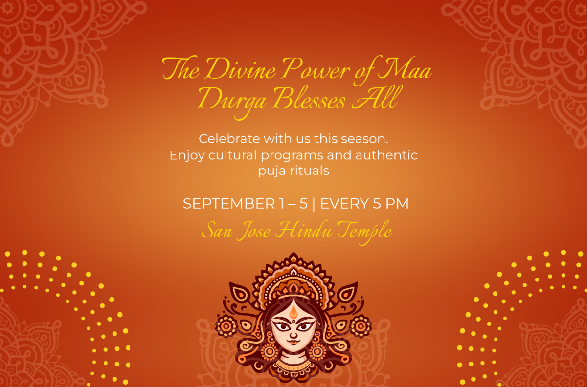 Free Simple Durga Puja Banner Template to Edit Online