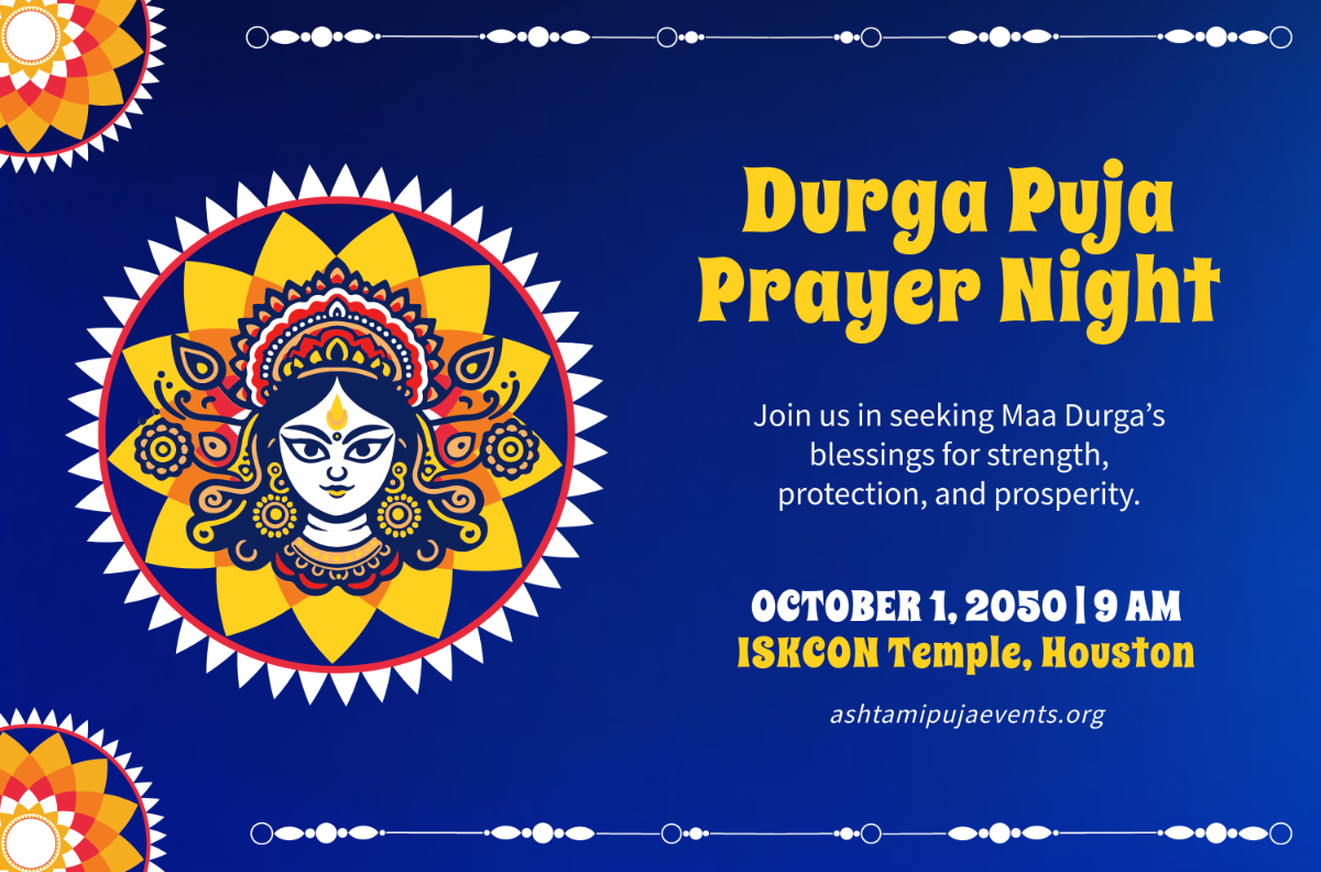 Free Durga Ashtami Puja Banner Template to Edit Online
