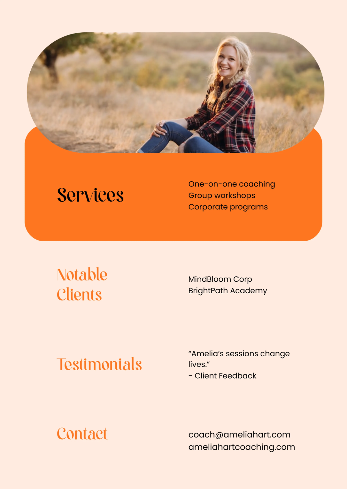 Free Life Coach Press Kit (EPK) Template to Edit Online Free Life Coach Press Kit (EPK) Template to Edit Online