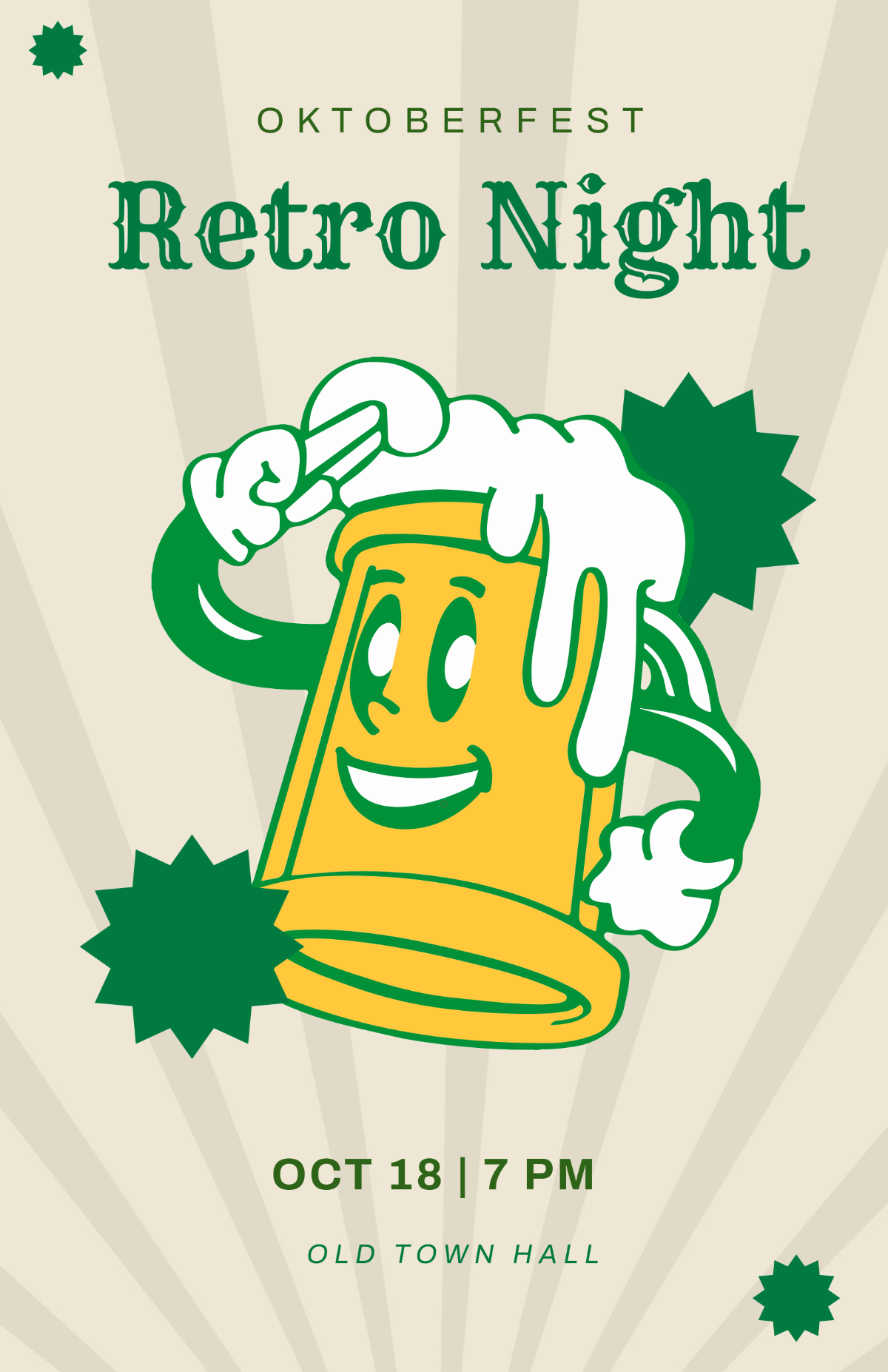 Free Simple Retro Oktoberfest Template to Edit Online