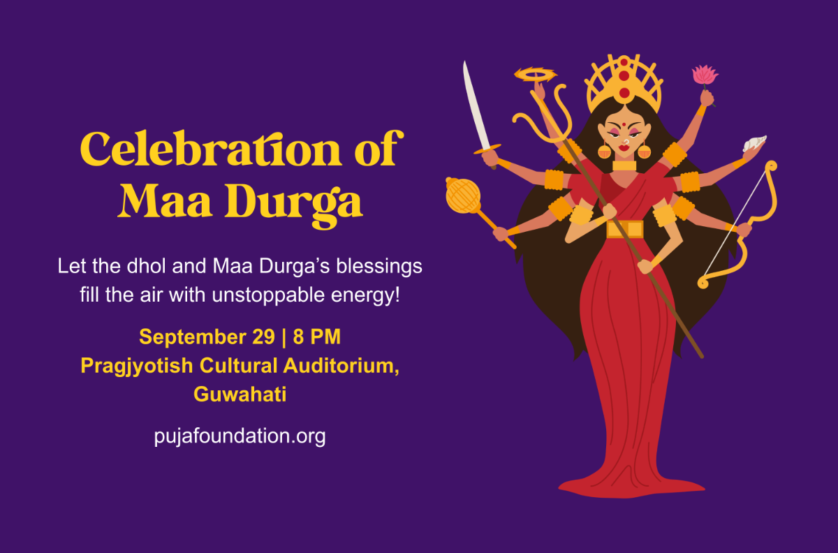 Free Hindu Durga Puja Banner Template to Edit Online