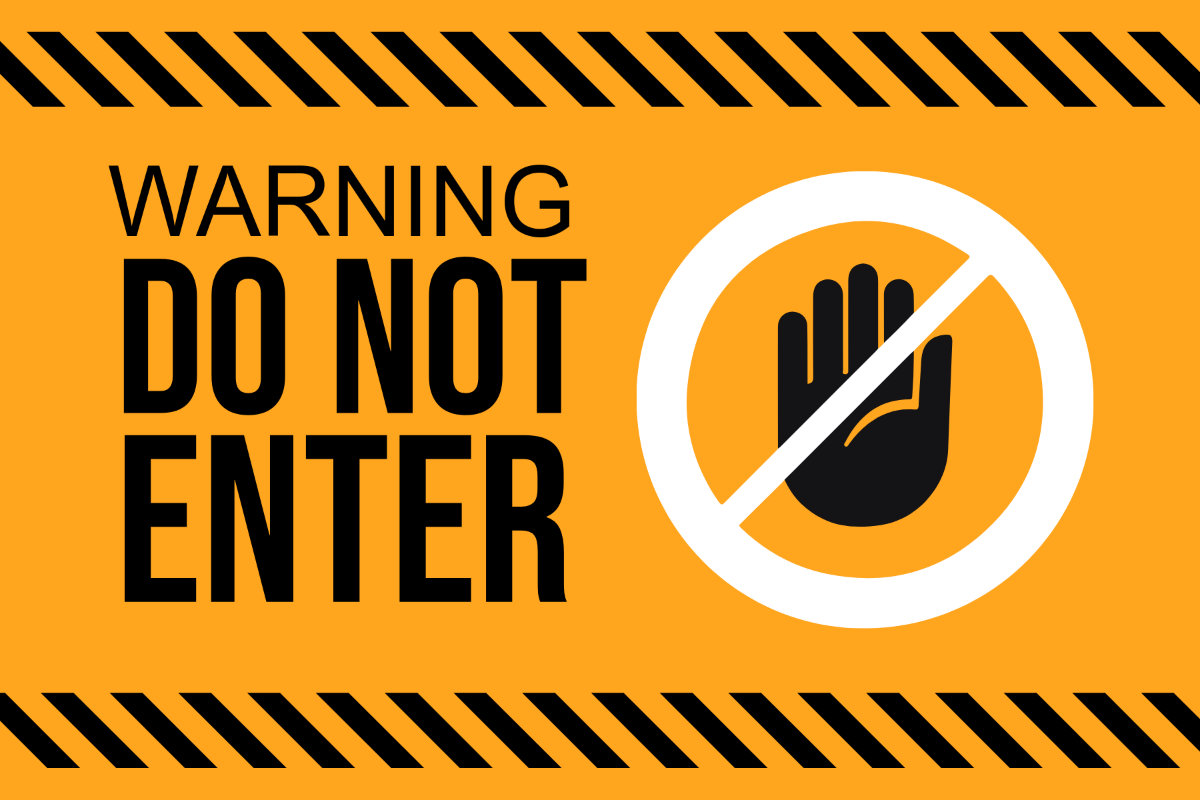 Free Do Not Enter Template to Edit Online