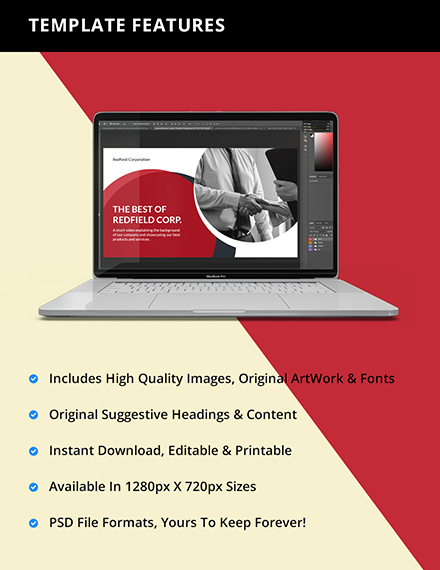 Free Corporate Business Youtube Thumbnail Template to Edit Online