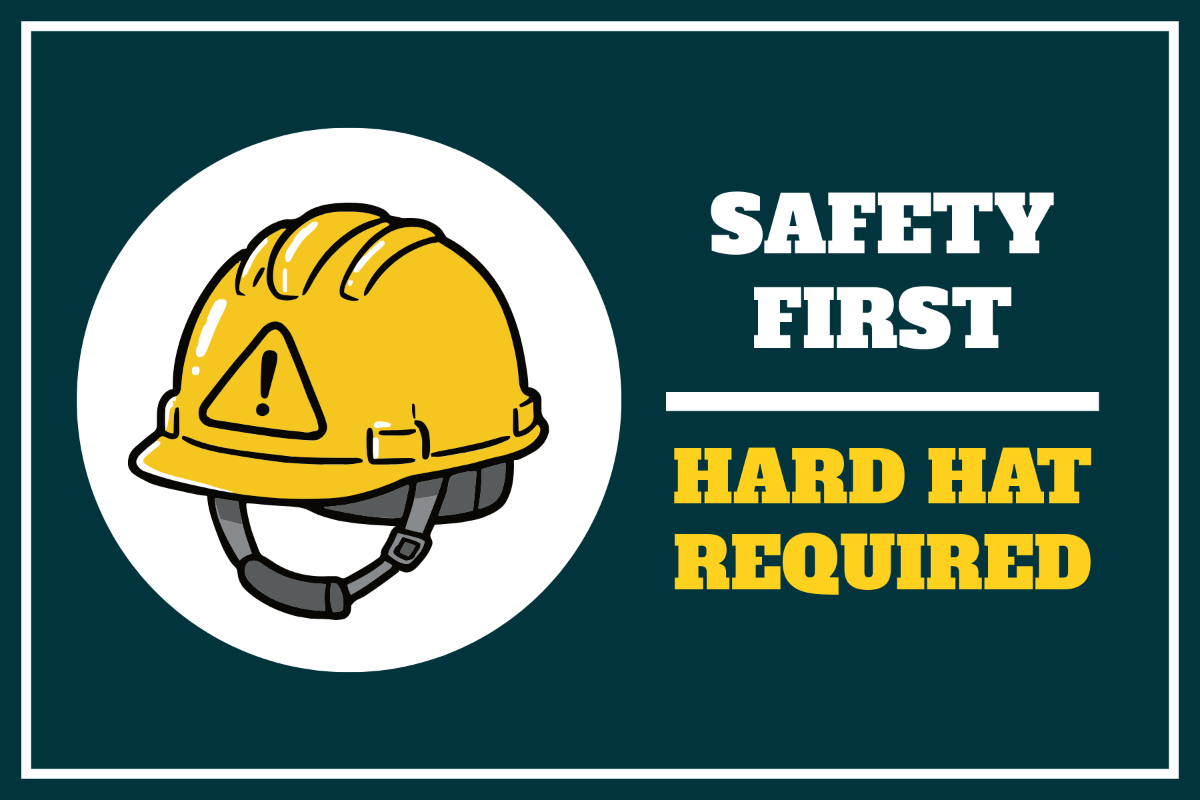 Free Hard Hat Required Template to Edit Online